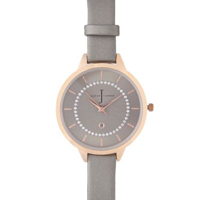 Ladies designer grey Swarovski dial watch